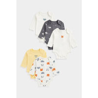 ชุดบอดี้สูทเด็ก Mothercare Bear Hugs Long-Sleeved Bodysuits - 5 Pack CD358