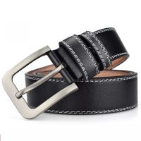 【CW】 Anpudusen Men  39;s Leather luxury brand belt high quality alloy pin buckle men  39;s business retro with jeans new