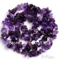 5-8mm Natural Amethysts Freeform Gravel Loose Beads Strand 40-42cm Jewelry Making w374