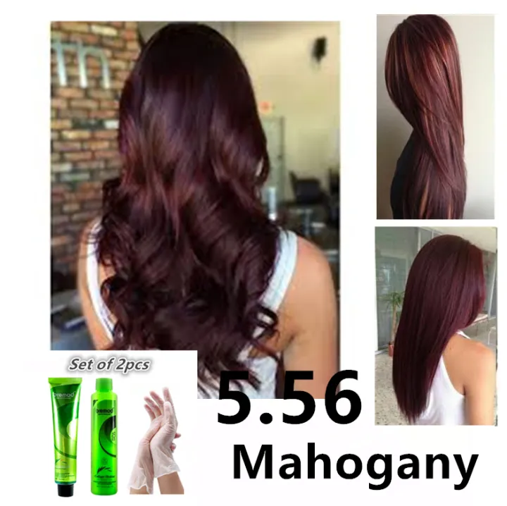 Beauty Mahogany Hair Color with Oxidant (  Bremod Permanent Hair Color  ) | Lazada PH