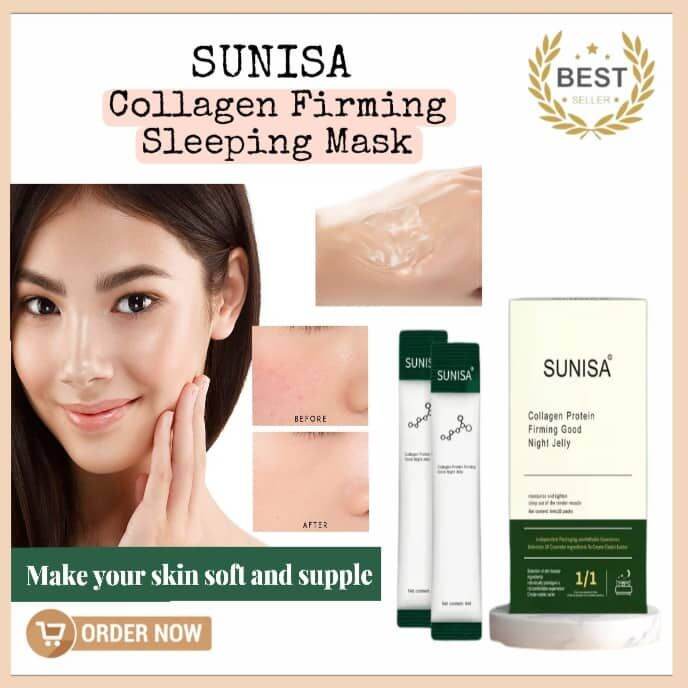 ORIGINAL 20pcs in 1 box Sunisa Collagen Firming Sleeping Mask Hydrating ...