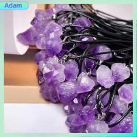 ADAM 10pcs แทรกไมโคร จี้อเมทิสต์ขนาดเล็ก อุปกรณ์เสริมคอ รูปร่างไม่ปกติ สร้อยคอคริสตัลธรรมชาติ ของขวัญแฟชั่น จี้สร้อยคอสร้อยคอ ใช้ได้ทุกเพศ