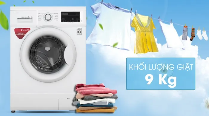 Máy giặt LG Inverter 9 kg FM1209S6W - Động cơ Smart Inverter