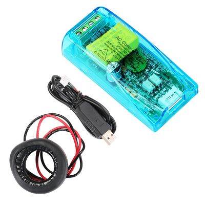 PZEM 004T 3.0 Wattmeter+Close CT+TTL to USB Cable Kwh Meter Volt Amp Test Module Replacement Accessories for Arduino TTL COM2/COM3/COM4