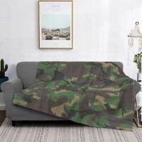 [High-end blanket] ผ้าคลุมผ้าห่มลายพรางลายป่ากองทัพทหาร Camo ขนแกะนุ่มพิเศษผ้าห่มสำหรับที่นอนผ้าคลุมเตียงควีนขนาดคิงไซส์