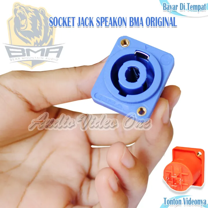 Socket Speakon Bma Original Soket Jack Spikon Speacon Terminal Speaker Asli Lazada Indonesia