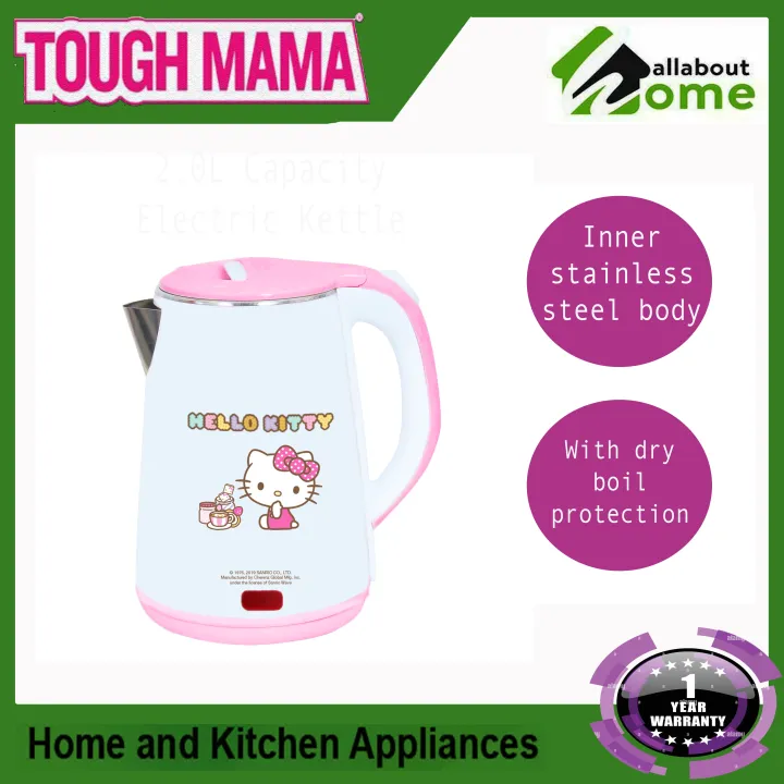 Tough Mama Original 2.0L Fast Boil Hello Kitty Electric Kettle CLJK21