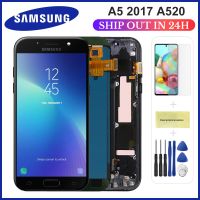 【✱2023 HOT✱】 SRFG SHOP สำหรับ Samsung Galaxy A5 A520f Sm-a520f A520จอแสดงผล Lcd แบบสัมผัสหน้าจอแก้วดิจิตอลอะไหล่ทดแทนประกอบ