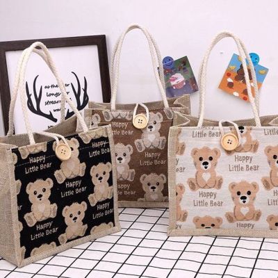 พร้อมส่งในไทย-กระเป๋าถือลายหมีน่ารัก แฟชั่นมาใหม่ #BAG011