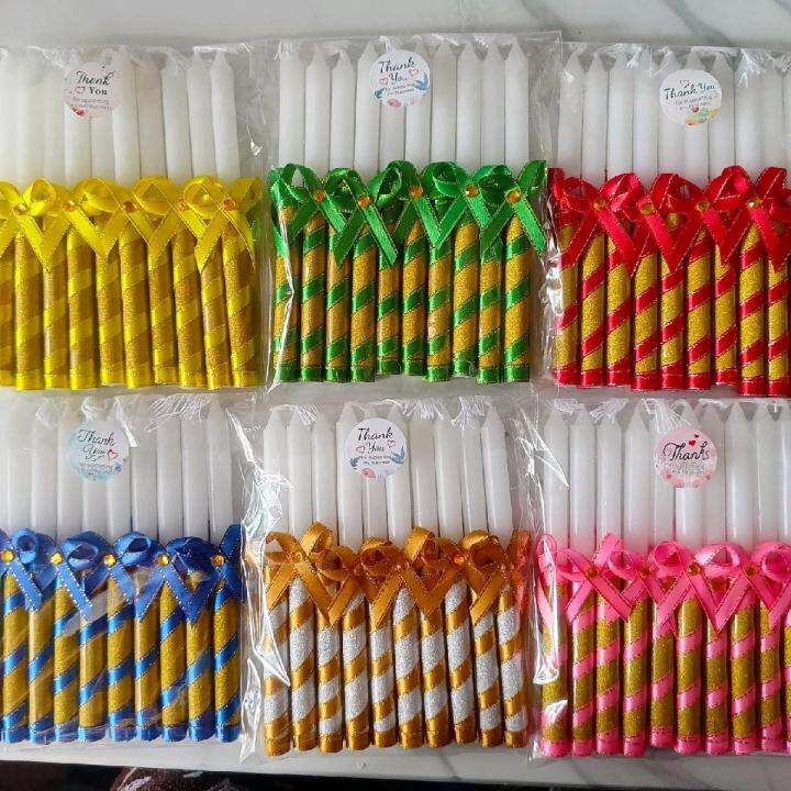 christening/DEBUT candle WITH RIBBON Lazada PH