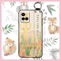 Original Dirt-resistant Phone Case For VIVO Y21 2021/Y21S/Y33S 4G/Y32/Y21T/Y33T sunflower Wristband Wrist Strap Lanyard