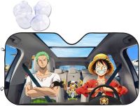 Car Windshield Sun ShadeOne Piece Anime Foldable Car Sun Visor Windshield Sunshade for Car Accessories Fits Most Car Front Win