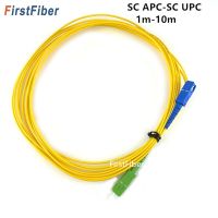 SC Apc/ SC UPC ไฟเบอร์สายต่อออปติคอลใยแก้วนำแสงสายเคเบิลเสริมโหมดเดี่ยวสายจัมเปอร์ G657A 1ม. 2ม. 3ม.