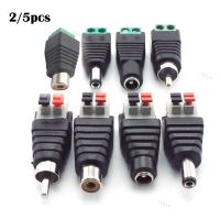 DC Female Male RCA Connector Adapter plug 2.1x5.5mm DC Jack Power Audio cable For RGB LED Strip Light CCTV Camera YB1TH