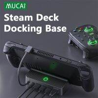 【LZ】▪◈  Mucai plataforma de vapor docking station base de tv suporte hub doca usb c para rj45 ethernet 4k hdmi-compatível vapor deck dock console