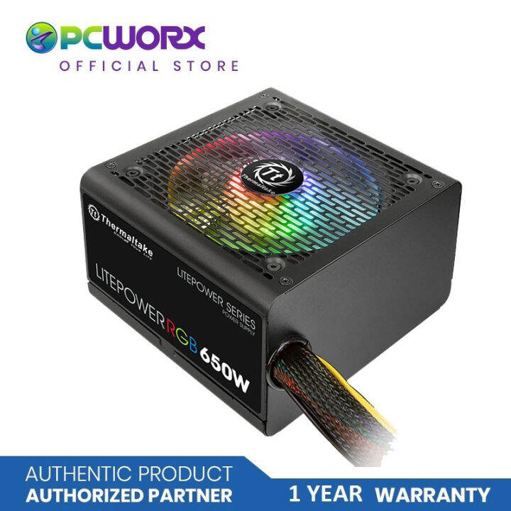 Thermaltake Litepower RGB 650W Nonmodular Power Supply Unit