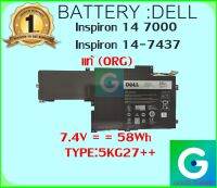 BATTERY : DELL 5KG27 ++ แท้ ORG ใช้ได้กับรุ่น Dell Inspiron 14 7000 7437 รับประกันสินค้า 1ปี