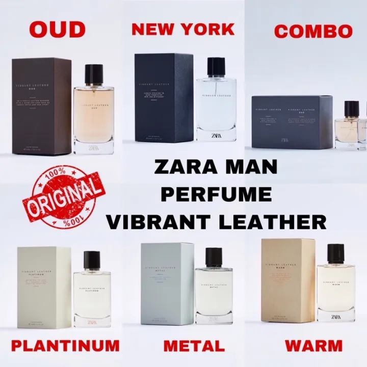 The new 2022 [ORIGINAL] ZARA MAN PERFUME VIBRANT LEATHER OUD METAL