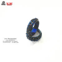แหวนโซ่ แหวนฟ้า แหวนBlue แหวนหมุนได้ ring chain แหวนโซ่หมุนได้ แหวนผู้ชาย สแตนเลสแท้ (งานเลสแท้) stainless 316l