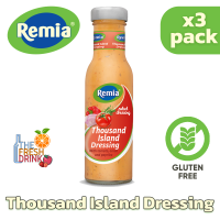 Remia Thousand Island dressing เรมิอา น้ำสลัด สไตล์เทาซันด์ไอแลนด์ 250มล. แพ็ค 3 ขวด