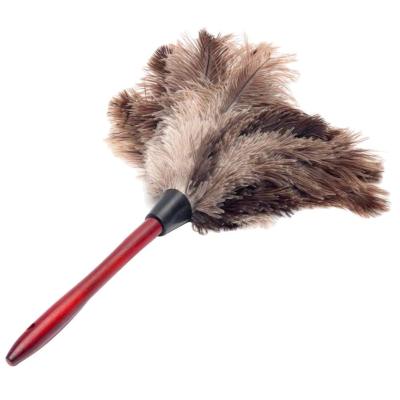Anti-static Feather Duster Ostrich Feather Fur Wooden Handle Brush Duster Cleaning Tool Household Dusting Brush Cleaning