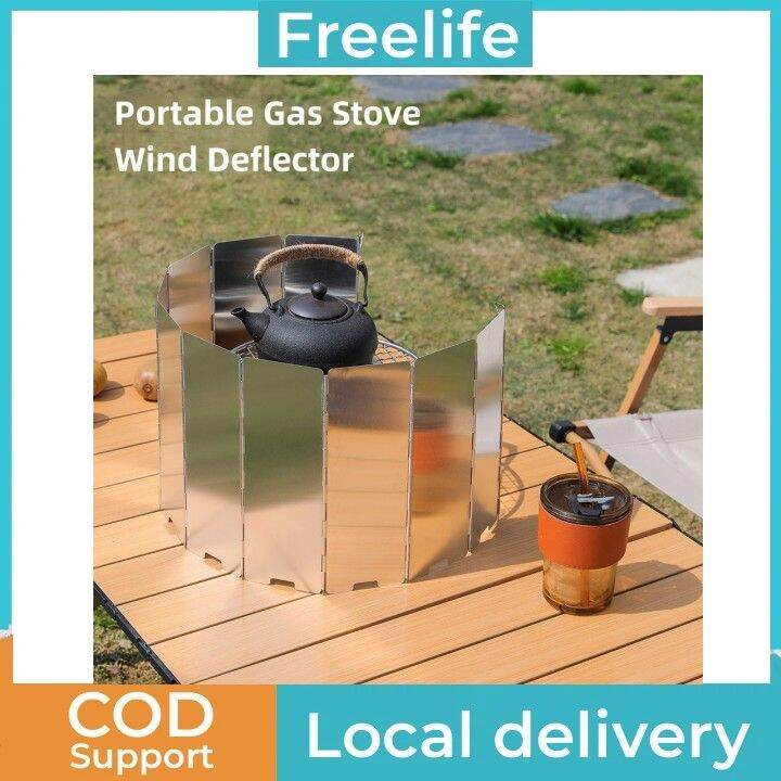[Local Delivery] Outdoor Picnic Wind Deflector Mini 10 Piece Stove Wind