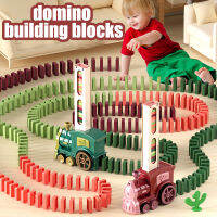 เด็ก Domino รถไฟรถชุดแสงเสียงอัตโนมัติวางโดมิโนอิฐที่มีสีสันโดมิโนบล็อกเกมการศึกษา DIY ของเล่นของขวัญ