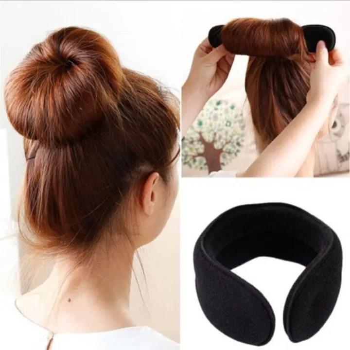 Hair Device Updo Sponge Chuck Hair Foam Donut Styling Bun Curler Ring