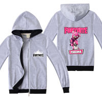 Fortnitesเด็กซิปเสื้อแขนยาวHooded Coatเสื้อกันหนาวฤดูใบไม้ร่วงฤดูหนาวสำหรับเด็กซิปเสื้อแจ็คเก็ตลำลองC1749เสื้อผ้าเด็กใส่ลำลองสำหรับฤดูใบไม้ร่วงฤดูหนาวหลวมเสื้อคาร์ดิแกนกีฬา