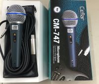 Ceflar Microphone รุ่น CM-747ไมค์มีสาย ความยาวสาย4เมตร ไมค์เสียงดีทนทานได้มาตรฐาน