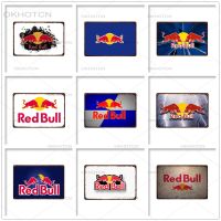 Red Bull Metal Sign Tin Vintage Sign Tin Plates Wall Decor Room Decoration Retro for Pub Home Club Man Cave Cafe 20X30Cm