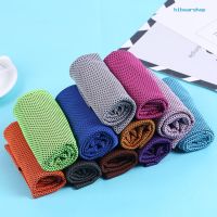 (Hibear) Summer Reusable Sport Fitness Yoga Chill Cooling Ice Face Quick-Dry Cold Towel