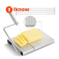 I Know Cheese-Slicers With Wire, Cheese Slicer Stainless Steel With 6 Replacement Wires Cheese Cutters ขนาดแม่นยำ,เครื่องตัดลวดชีสสำหรับชีสอ่อน,เครื่องตัดชีสลวดเครื่องตัดชีส