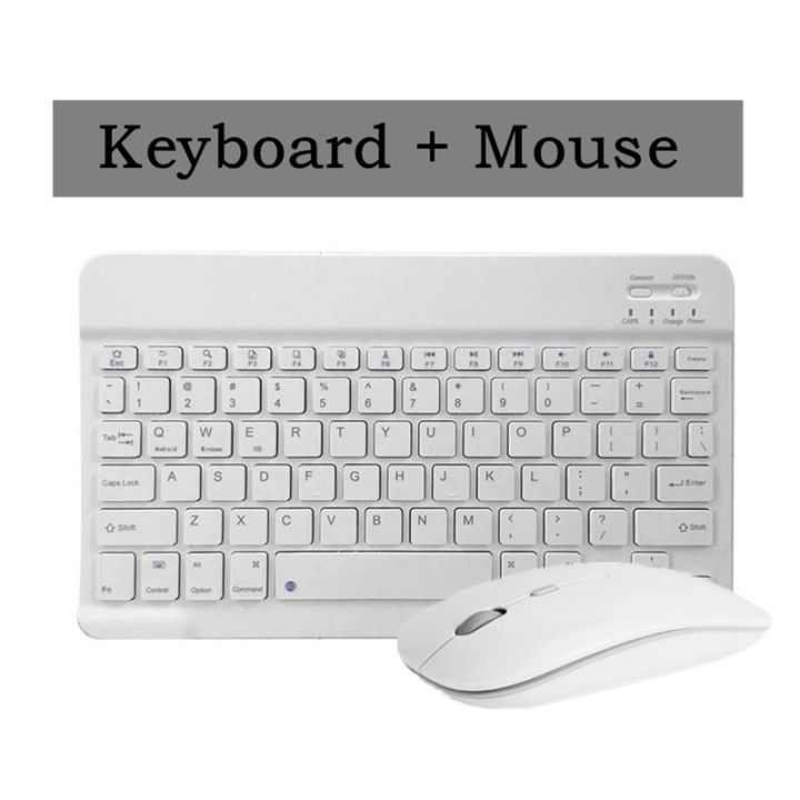 10 Inch Wireless Bluetooth Keyboard And Mouse Set Tablet Ipad Mobile