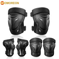 Adult/Child Knee Pads Elbow Pads Wrist Guards Protective Gear Set for Multi Sports Skateboarding Inline Roller Skating Cycling Supports Braces