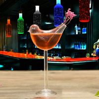 【CW】﹍☼❀  150Ml Transparent Bird-Shaped Cocktail Glasses Lead-Free Shed Wine Glass Drinking Cup