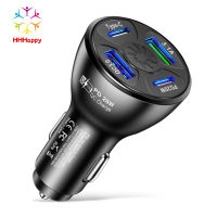 Usb Car Charger 20w Pd Qc3.0 Type 3.1a 2usb Fast Charging Adapter Multi-functional Multi-port Charger