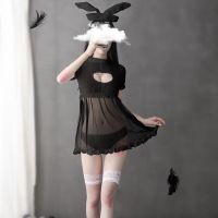 Sexy Lingerie Sexy Mesh See-Through Nightdress Cosplay Bunny Girl Uniform Erotic Pyjamas Nightclub Role Play Rabbit Costume