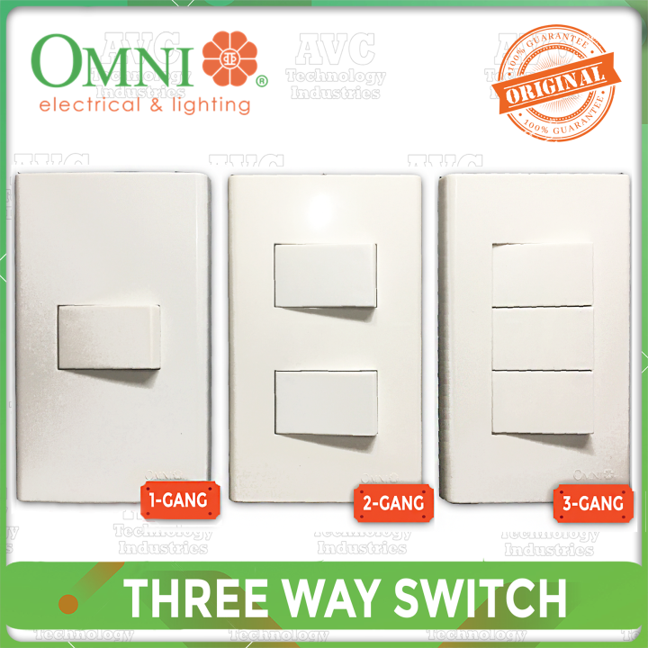 OMNI Three Way Switch 1 2 3 Gang Lazada PH