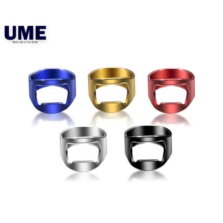 Beer Bottle Opener Ring Creative Funny Stainless Steel Ring Finger