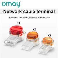 [HOT HAIXWLXKWW 589] OMAY K1 K2 K3ขั้วต่อ Crimp การเชื่อมต่อ RJ45 RJ11กันน้ำสายไฟ Ethernet โทรศัพท์สายเคเบิลเครือข่ายเทอร์มินัล