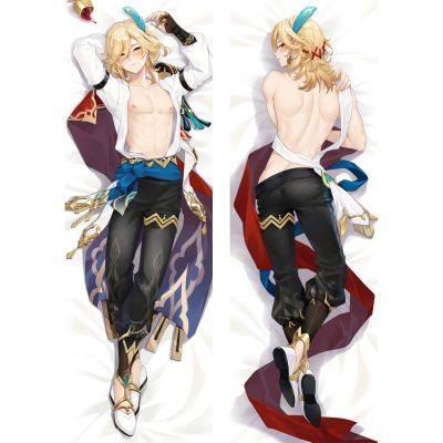 เคสคอสเพลย์เกม Kavh Dakimakura Genshin ลายปลอกหมอนปลอกหมอนเต็มรูปแบบตกแต่งบ้าน Otaku Deco