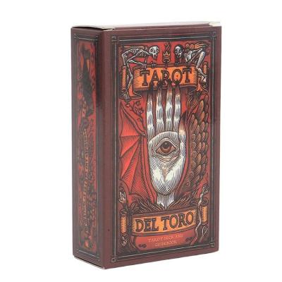 Tarot Cards Divination Game Del Toro Tarot Decks Future Telling Table Board Game for Beginners Teenager Party Supplies 12x7cm amicable