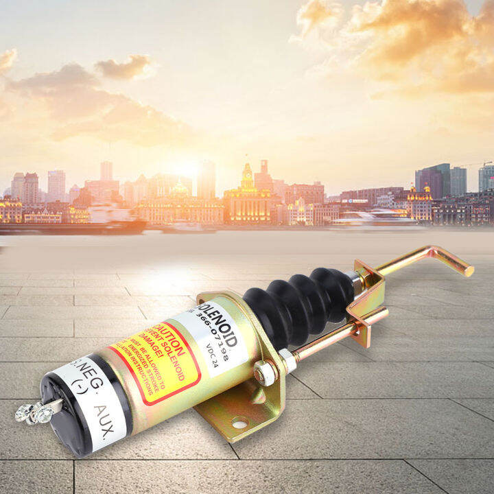 โซลินอยด์วาล์ว-366-07198-sa-3405t-24v-fuel-shutoff-โซลินอยด์วาล์วสำหรับเครื่องกำเนิดไฟฟ้า