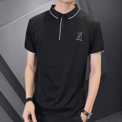 ￼เสื้อโปโลสีพื้น เสื้อโปโล สำหรับผู้ชาย Men Polo Shirt