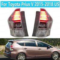 ไฟสำหรับโตโยต้าไฟท้ายรถ Prius V US 2015 2016 2017 2018หยุดเบรกเลี้ยวด้านหลังสัญญาณไฟไฟติดรถยนต์ไฟขับขี่