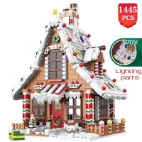 Christmas Series Building Blocks Technical Ideas Pancake House Architecture Bricks Assembly Set Toys Gift for Children Friends