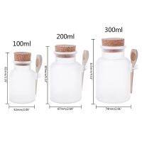 【cw】Scrub Bath Salt Bottle Empty Clear Storage Jar Salt Seasoning Sauce Container for Sugar Condiment Pepper Spice Organize 53CA ！