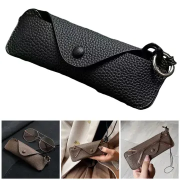 Leather Sunglasses Bag Pu Leather Glasses Holder Scratch Proof Sunglasses  Soft Case Fashion Eyeglasses Pouch Bag For