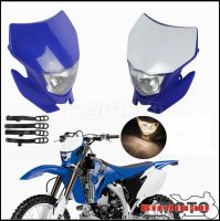 12V Motocross ไฟหน้าหลอดไฟ H4 35W ไฟหน้า Dual Sport Enudro สำหรับ Yamaha TW200 XT250 YZ85 YZ125 WR 250R 450F